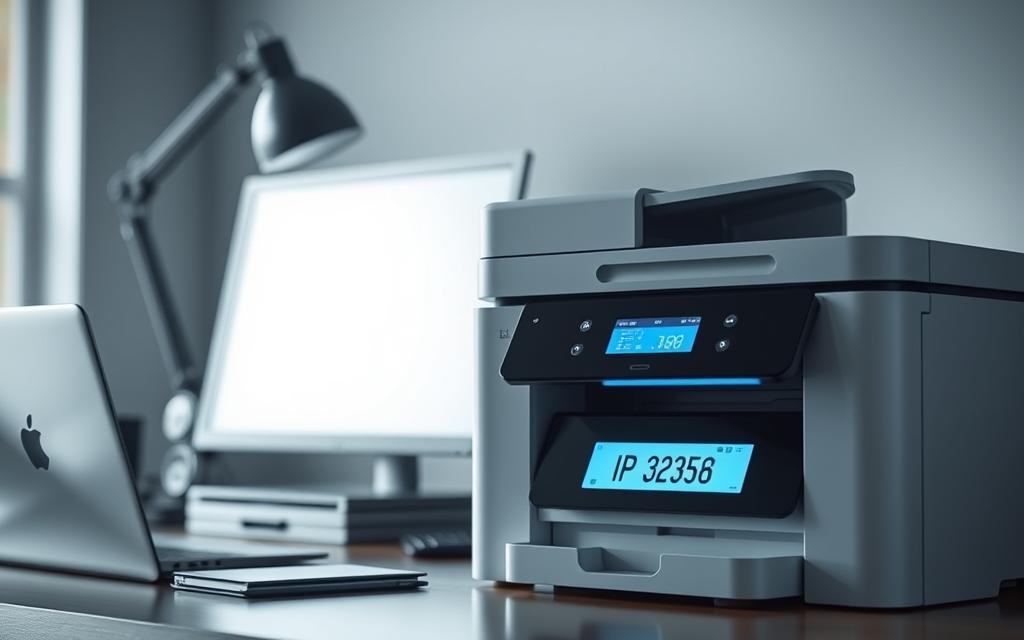 find printer IP address on printer display