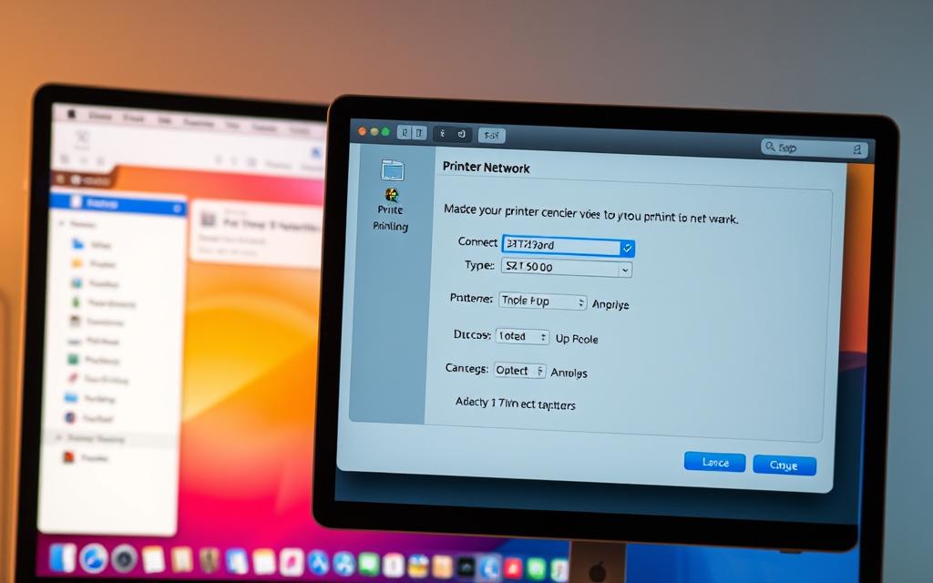 macOS printer setup